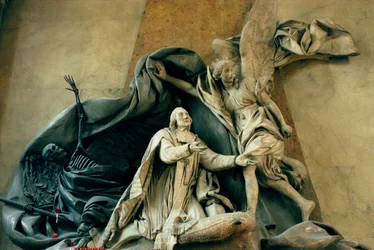 Tomba di Jean Baptiste Joseph Languet de Gergy (1675-1750) 1757 (marmo e legno)